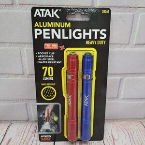 Atak Inspection Penlight 70 Lumens Water Resistant w/ Pocket Clip 2PK